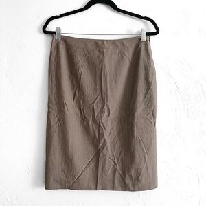 NWT SANTORELLI Brown Latte Regina Business Career Pencil Skirt Women’s 8